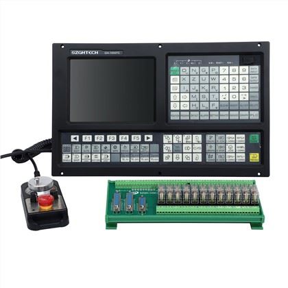 1) 2 Axis Fully English Type CNC lathe controller 
<br />
2) 800x600 8.4 inch real color LCD displayer
<br />
3) Electric Turret & Binary code turret,Max: 99 pcs tools
<br />
4) Support ATC , Macro function and PLC function