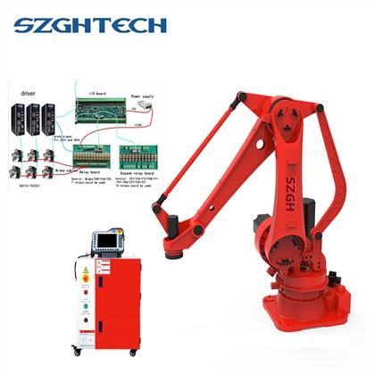 Brand new grinding robot, arm span 1850, load 20 kg, full RVreducer, good rigidity, suitable for welding bead grinding.Universal economic of type can beapplied to sprayed, yards, handling, loading andunloading.